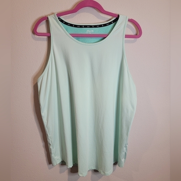 ZELOS Turquoise open swing back lined Athletic Tank‎ Top Size XL - Picture 4 of 8